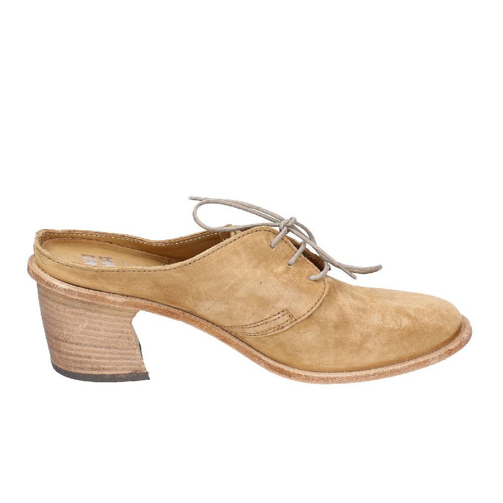 scarpe donna MOMA classiche marrone camoscio SABOT VINTAGE EX470 Qualità