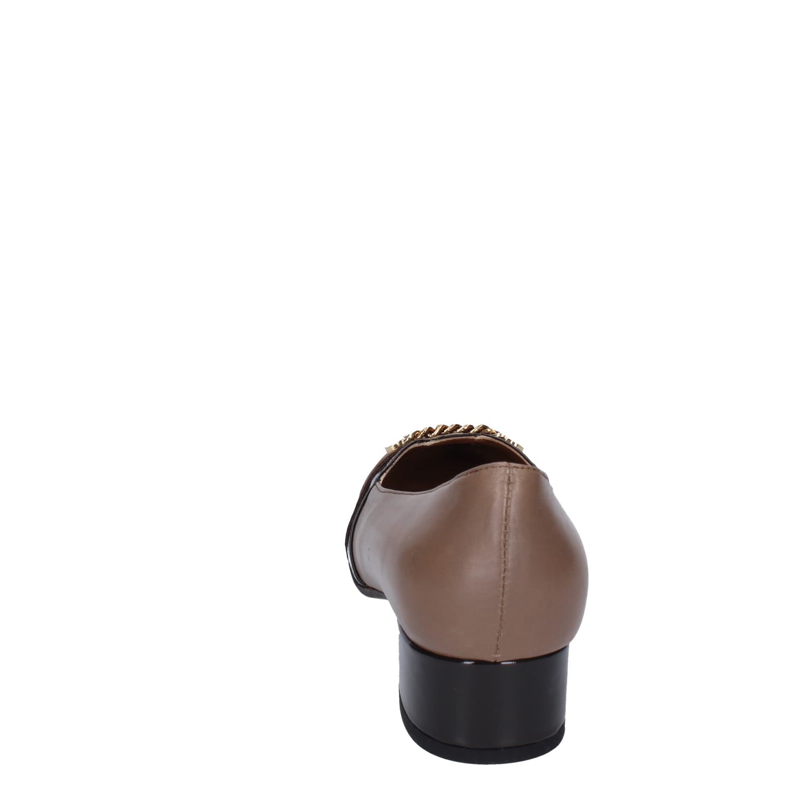 scarpe donna CONFORT decollete marrone pelle EZ392 Novità