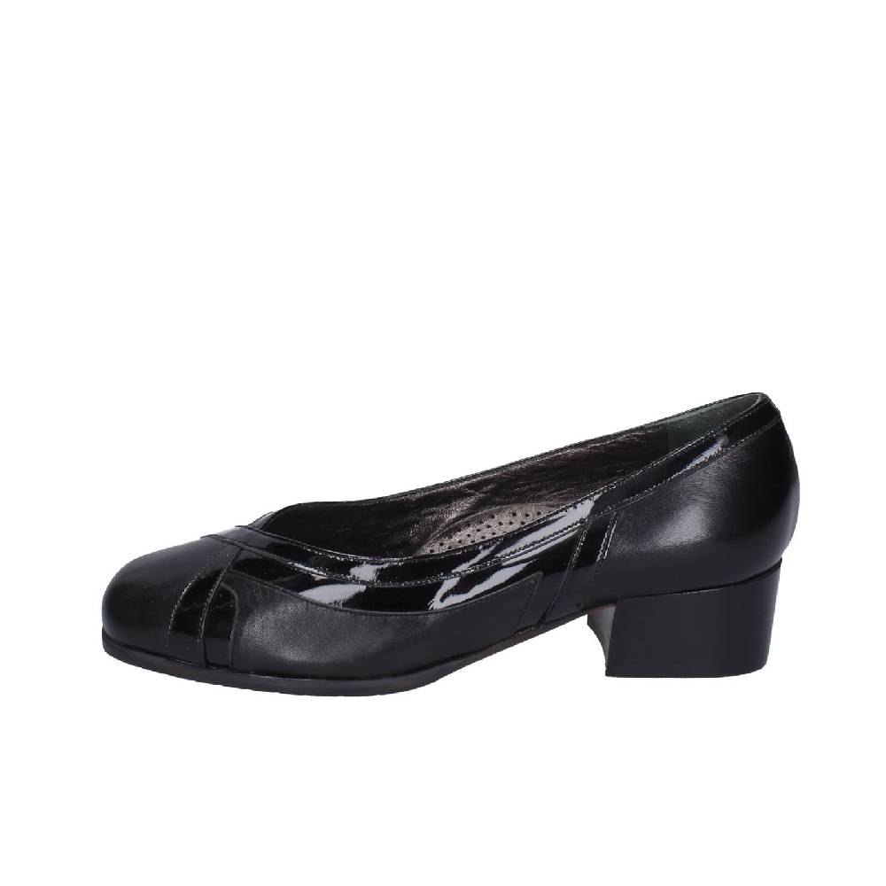 scarpe donna CONFORT decollete nero pelle vernice EZ411 Presa