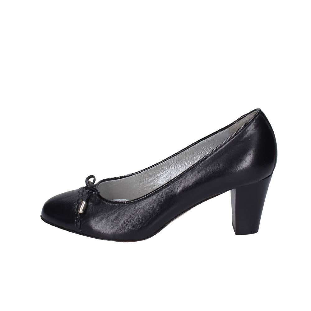 scarpe donna CONFORT decollete nero pelle EZ412 Economico