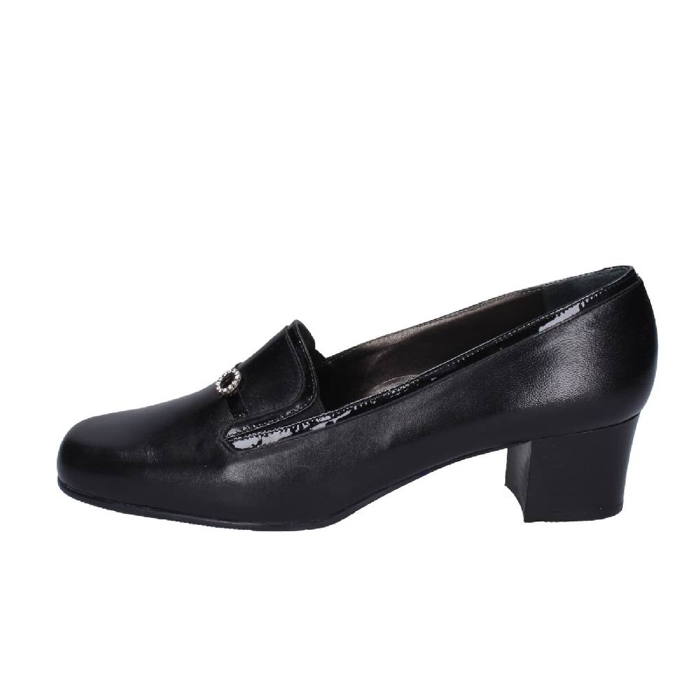 scarpe donna CONFORT decollete nero pelle vernice EZ413 Online