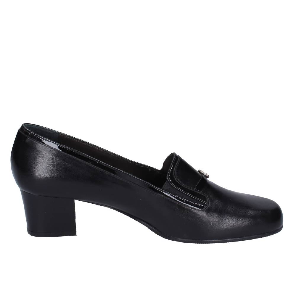 scarpe donna CONFORT decollete nero pelle vernice EZ413 Online