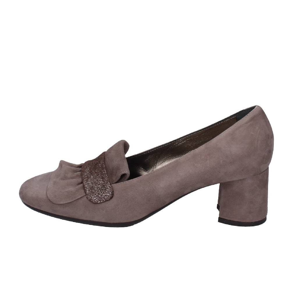scarpe donna CONFORT decollete marrone camoscio EZ399 Offerte