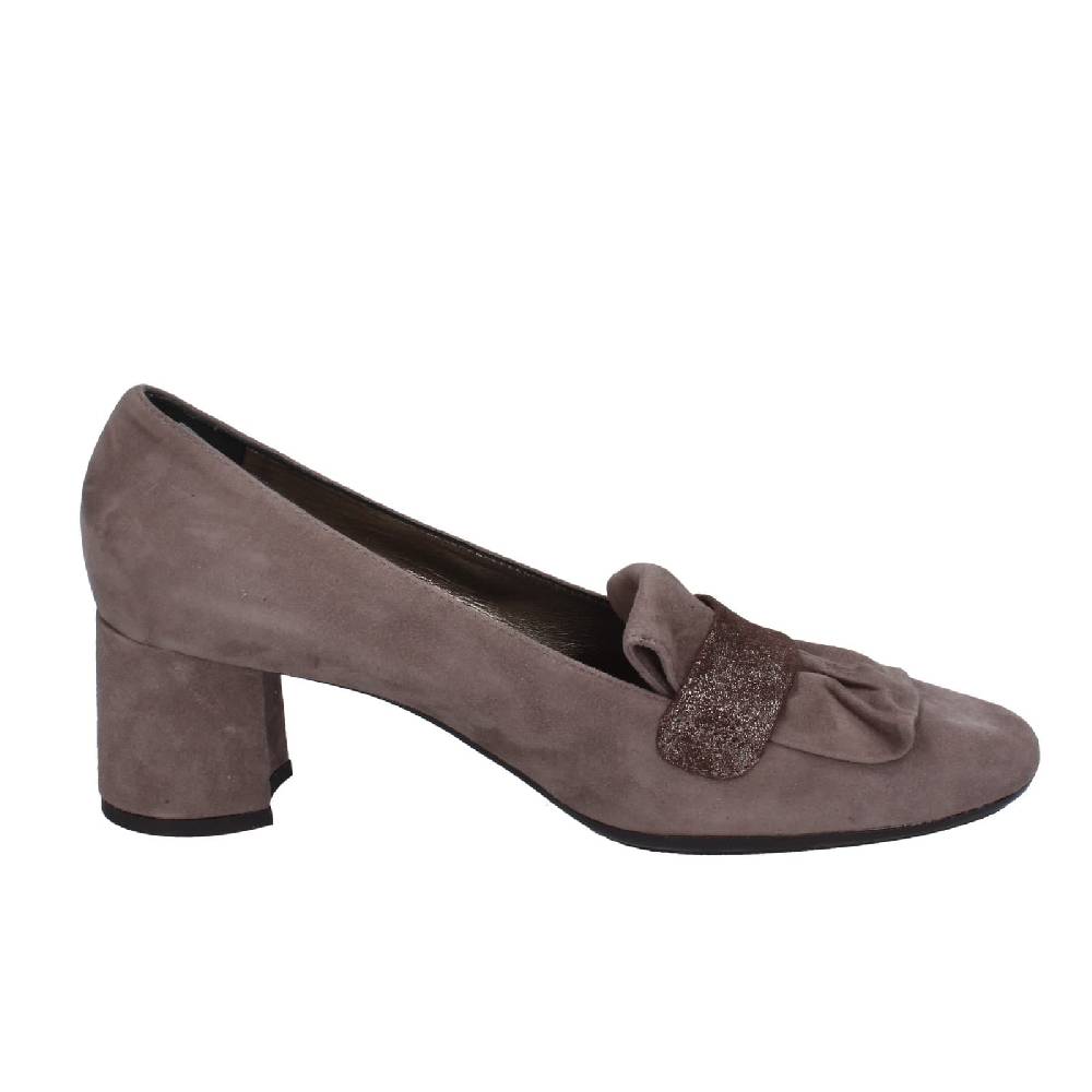 scarpe donna CONFORT decollete marrone camoscio EZ399 Offerte
