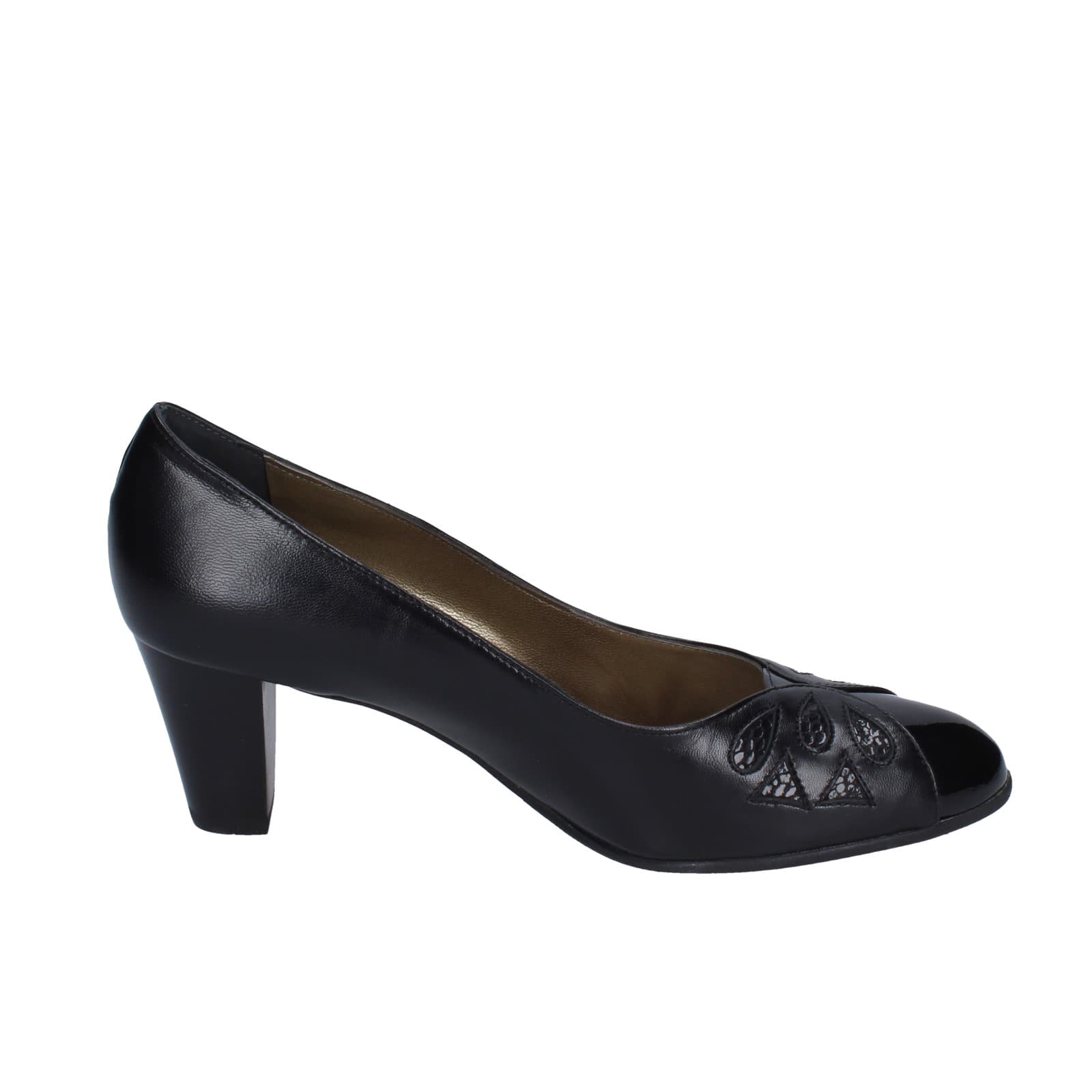 scarpe donna CONFORT decollete nero pelle vernice EZ400 I Più Venduti