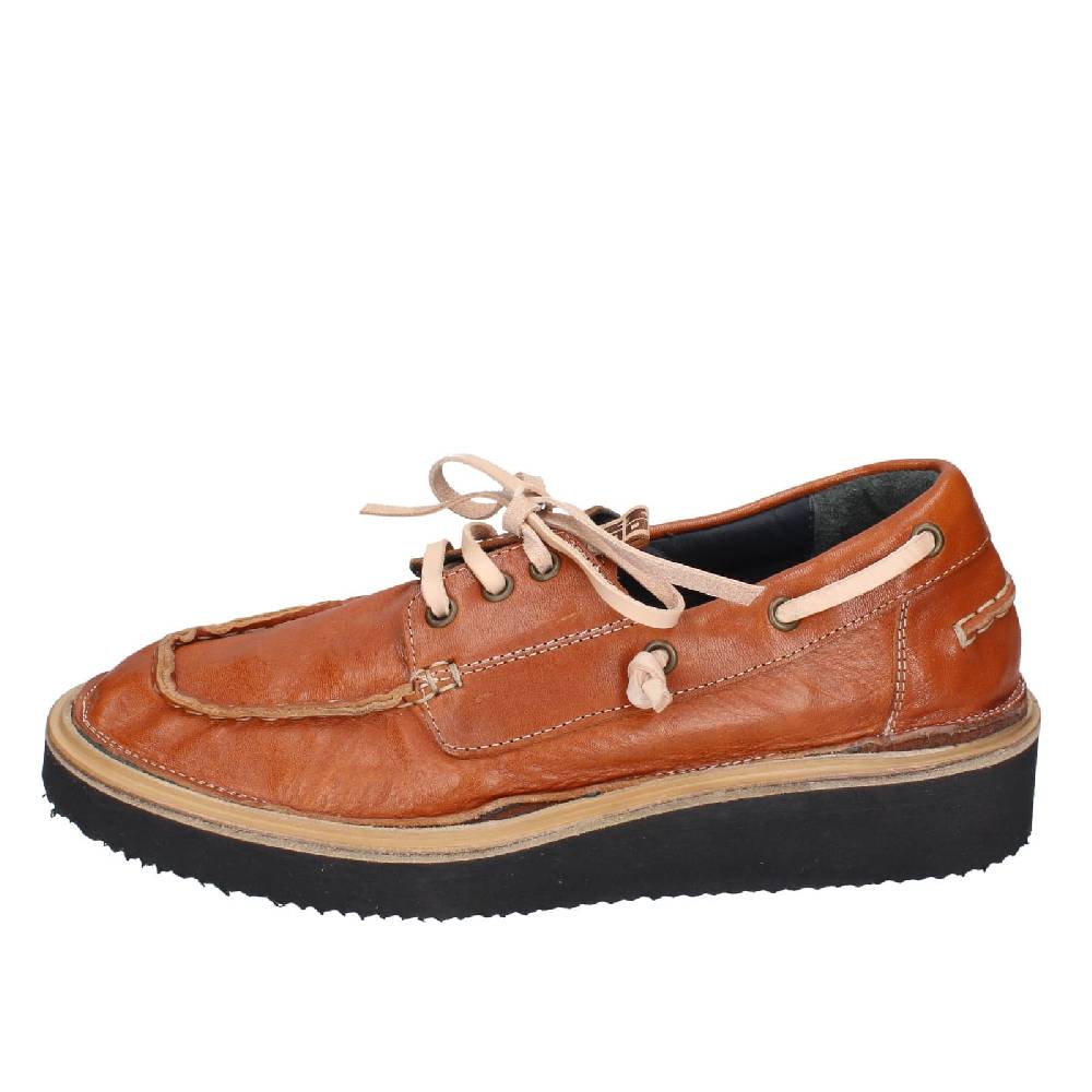 scarpe donna MOMA mocassini marrone pelle 80302A EY597 Negozio