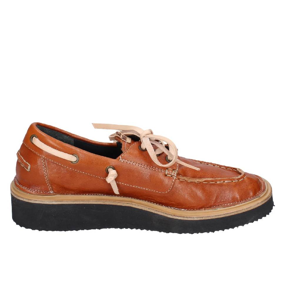 scarpe donna MOMA mocassini marrone pelle 80302A EY597 Negozio