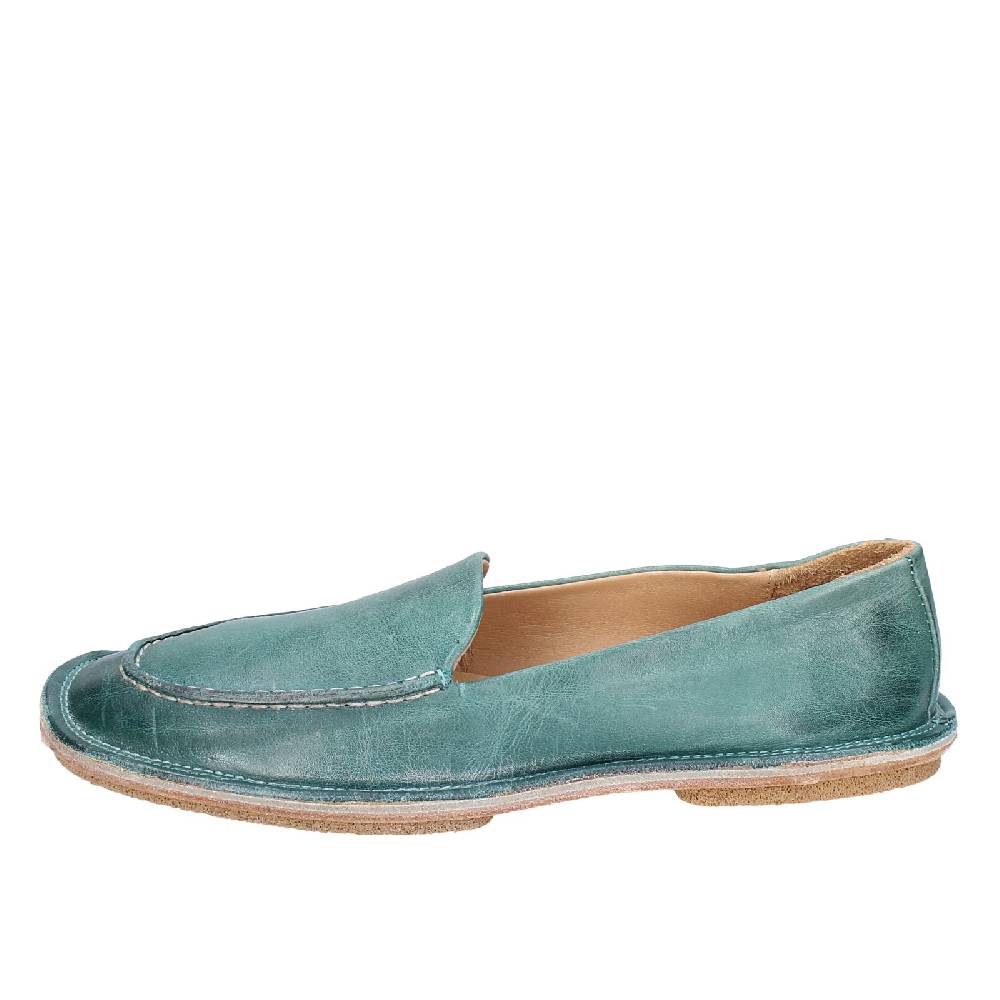 scarpe donna MOMA mocassini verde pelle 1ES473 EY625 Moda