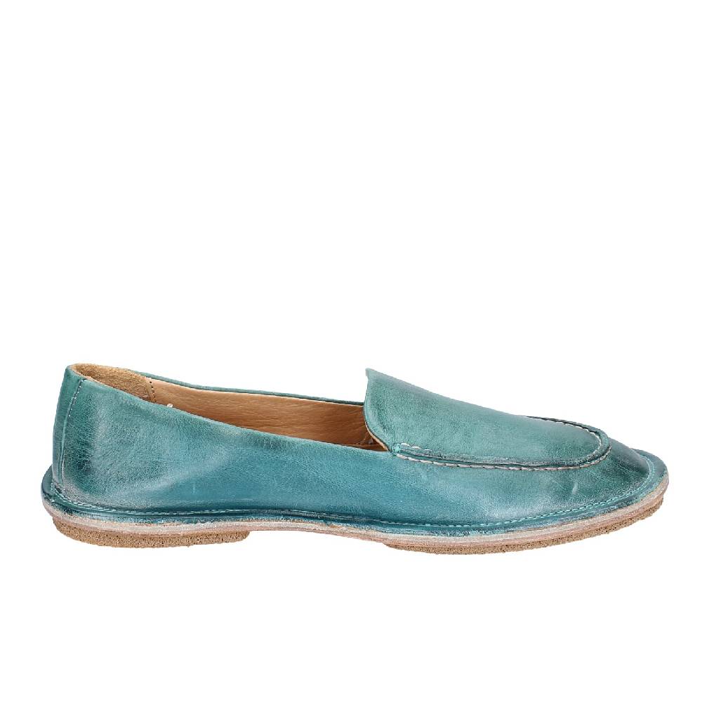 scarpe donna MOMA mocassini verde pelle 1ES473 EY625 Moda