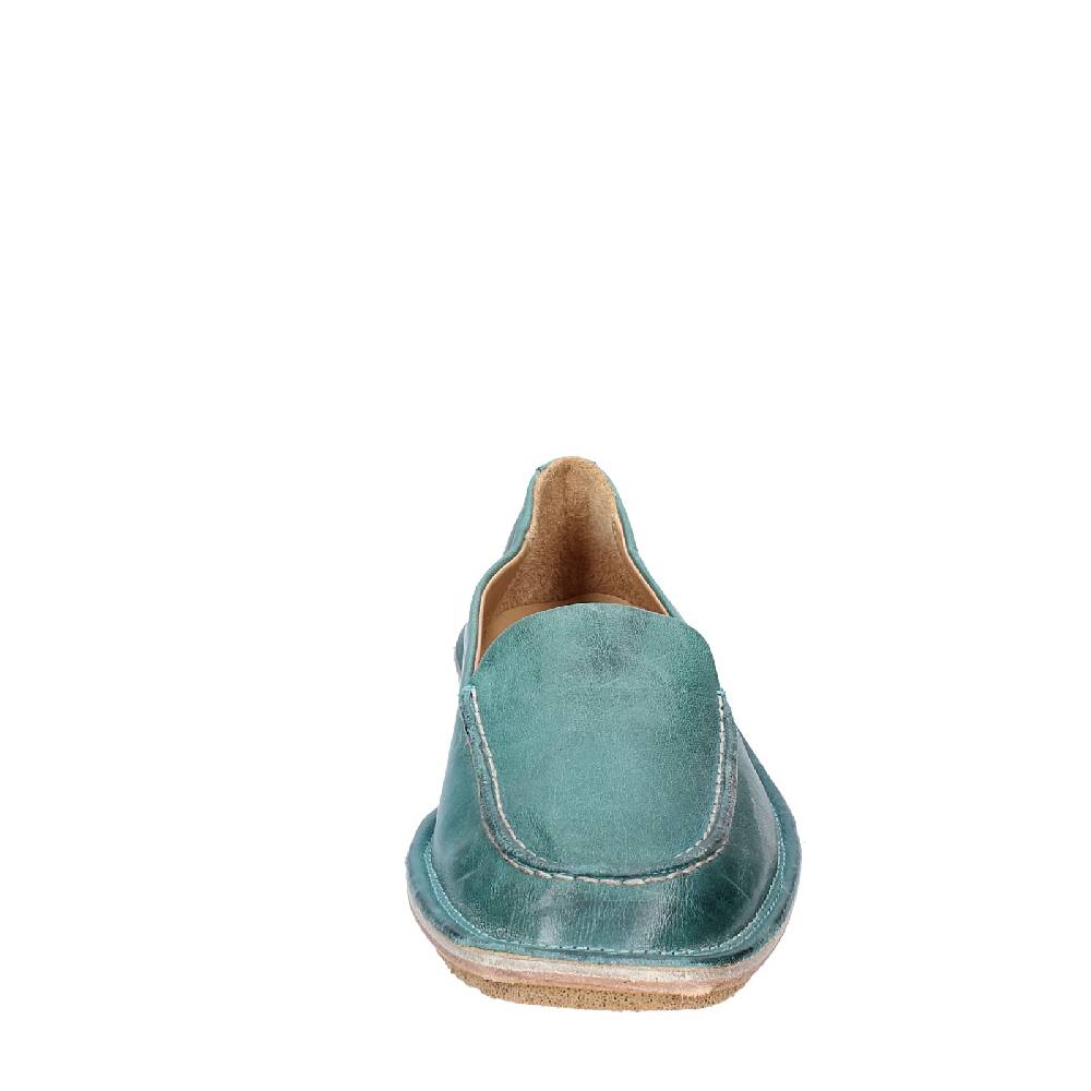 scarpe donna MOMA mocassini verde pelle 1ES473 EY625 Moda