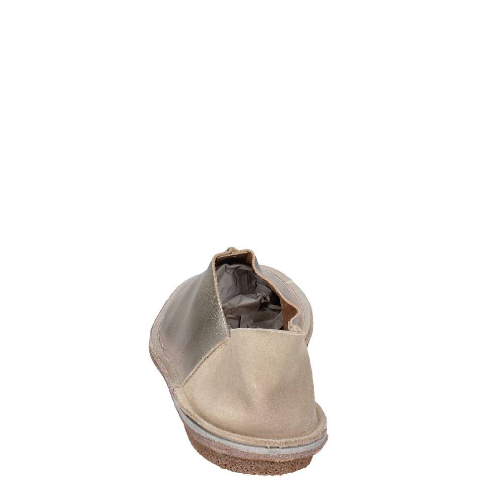 scarpe donna MOMA mocassini platino pelle 1FS438 EY636 2025