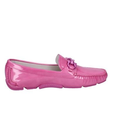 scarpe donna SALVATORE FERRAGAMO mocassini rosa vernice PARIGI BG23 In Linea
