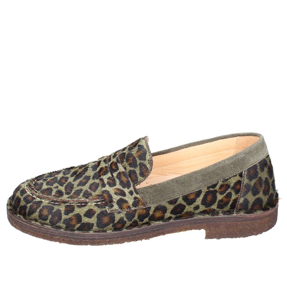 scarpe donna ASTORFLEX mocassini verde cavallino camoscio EY783 Qualità