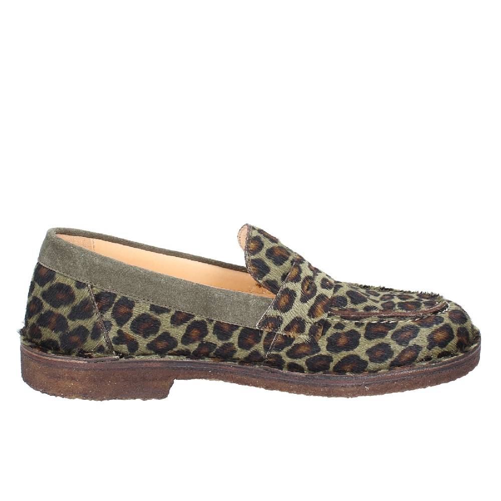 scarpe donna ASTORFLEX mocassini verde cavallino camoscio EY783 Qualità