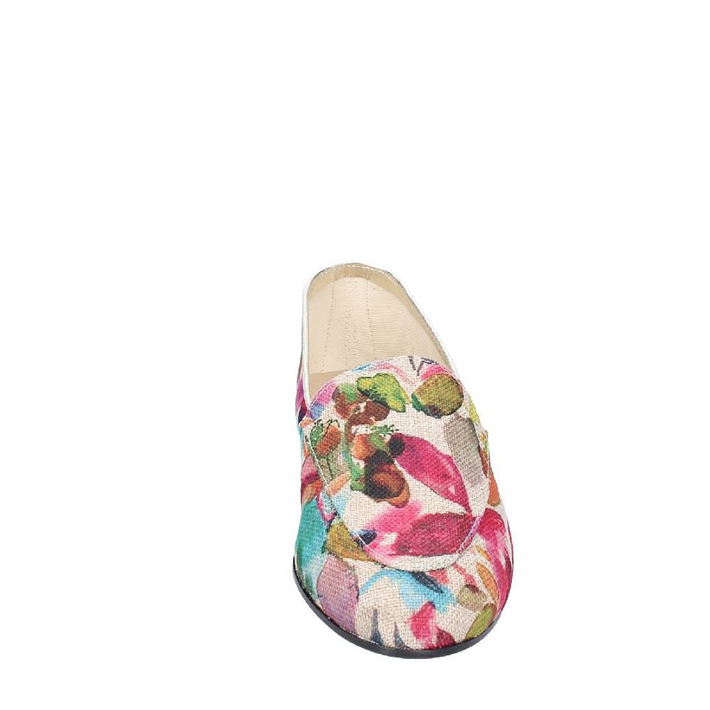 scarpe donna ANNIEL mocassini multicolore tessuto EY674 Promozione