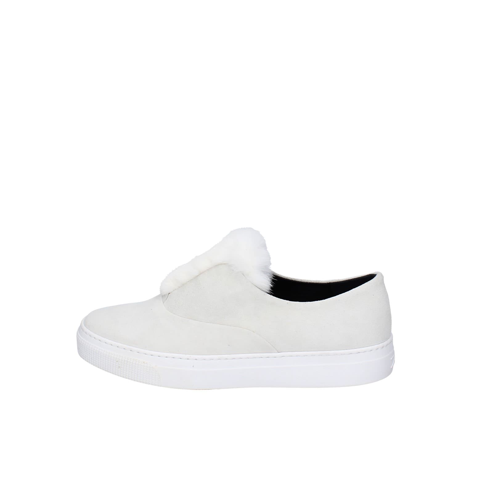 scarpe donna ZCD MONTREAL mocassini bianco camoscio pelliccia HAMILTON EY214 Soddisfazione Garantita
