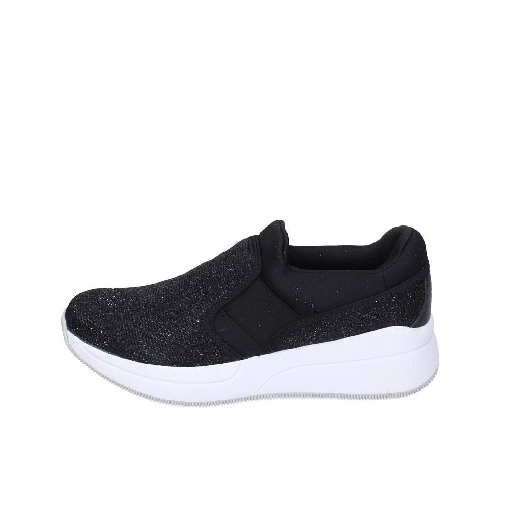 scarpe donna LOTTO mocassini nero tessuto EY157 Negozi Online