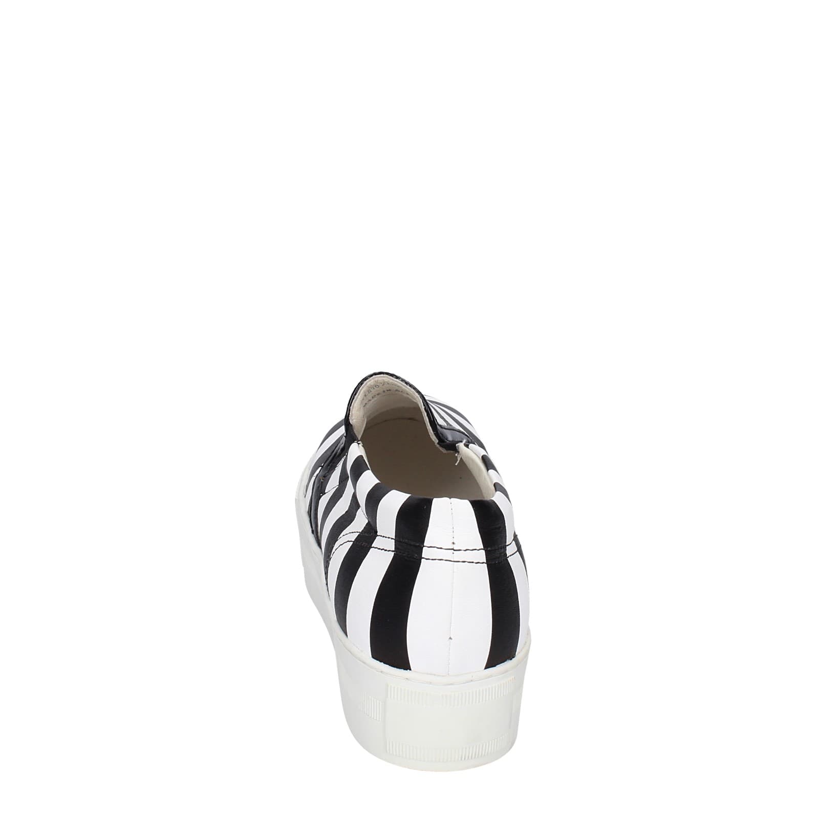 scarpe donna CULT mocassini bianco pelle nero EY359 Acquista Ora