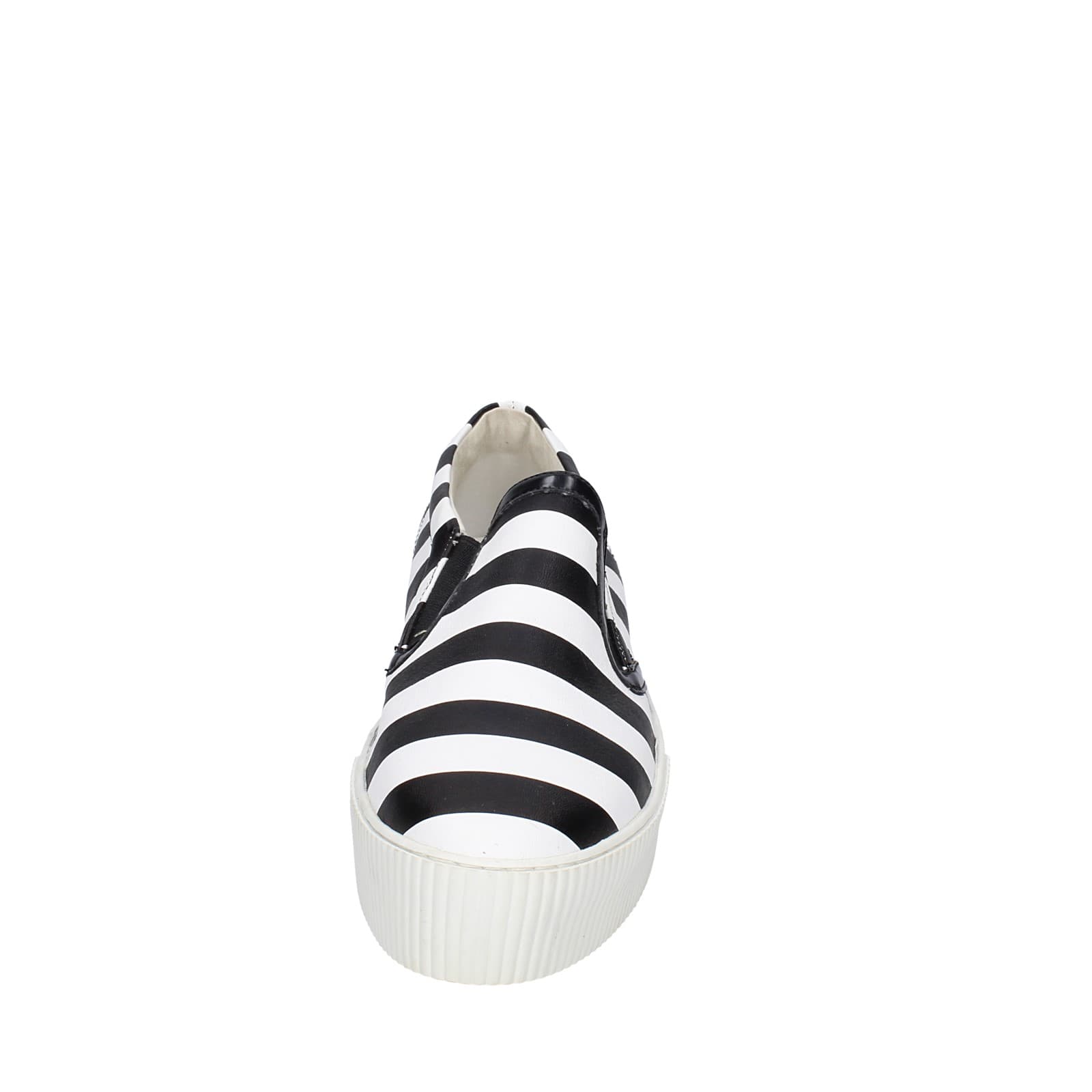 scarpe donna CULT mocassini bianco pelle nero EY359 Acquista Ora