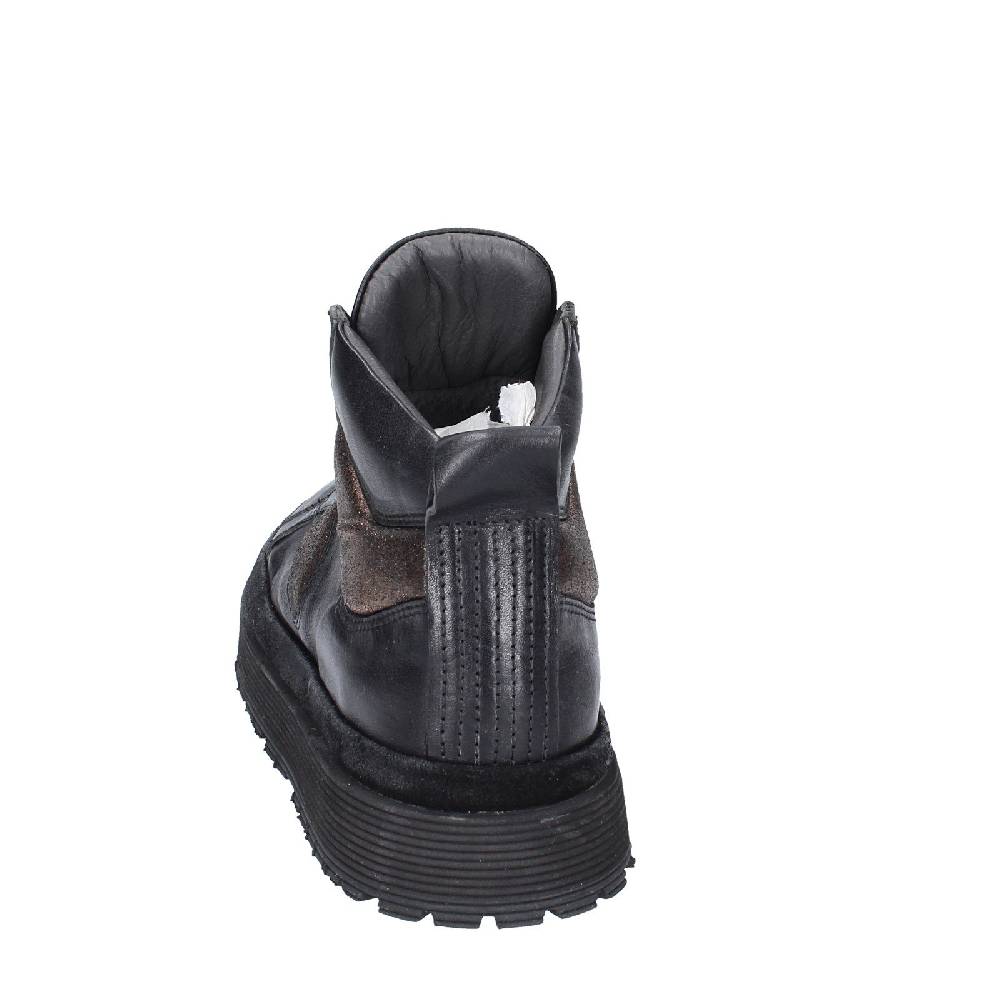 scarpe donna MOMA sneakers nero pelle bronzo 1BW316 EY622 Novità