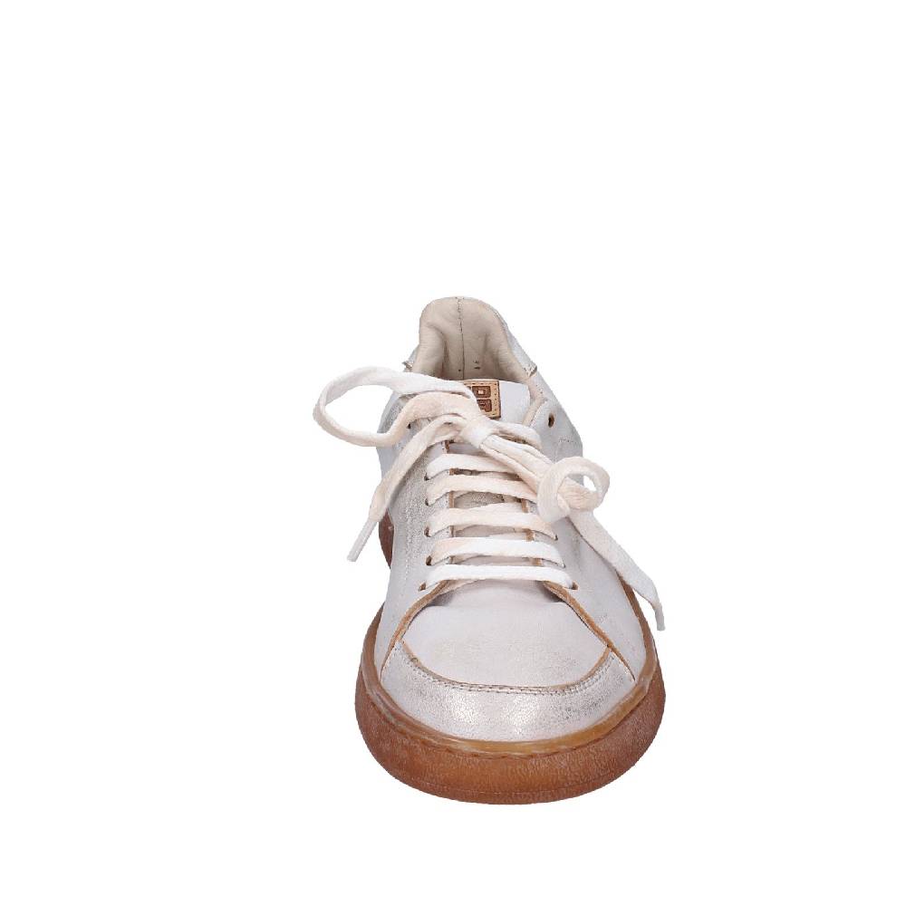 scarpe donna MOMA sneakers bianco pelle platino 49401A VINTAGE EX442 Sconto
