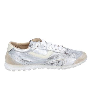 scarpe donna MOMA sneakers grigio pelle beige camoscio BC176 Offerta