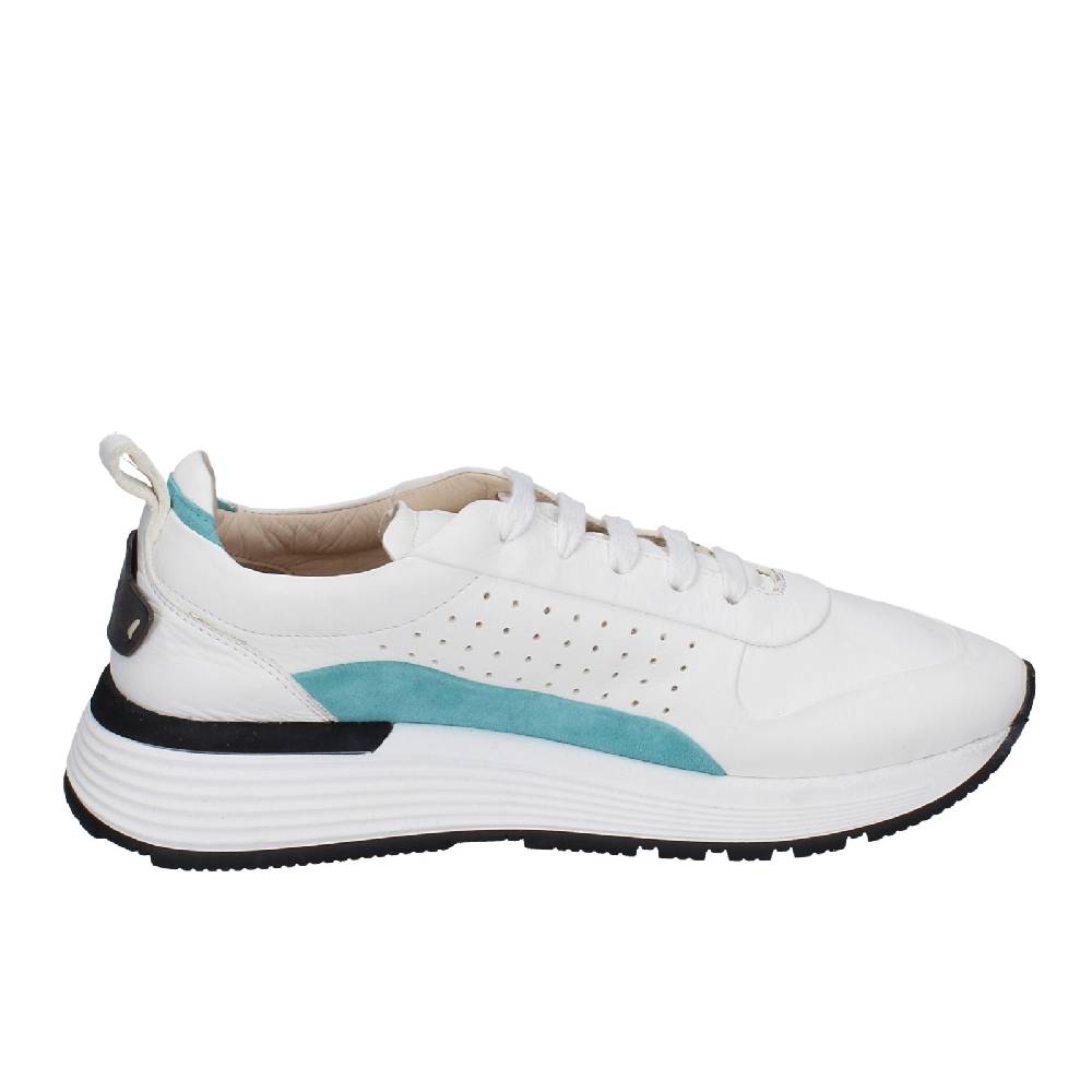 scarpe donna MOMA sneakers bianco pelle camoscio 3AS412 EY624 Economico