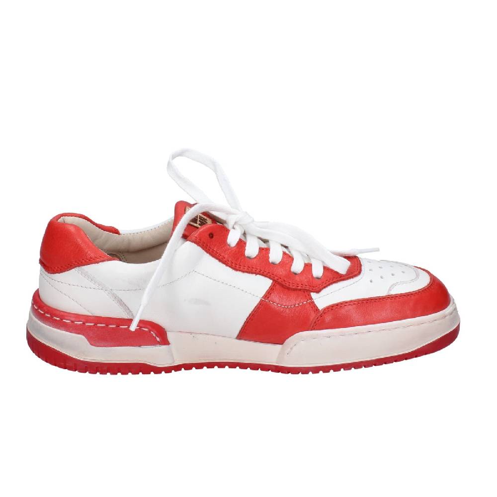 scarpe donna MOMA sneakers bianco pelle rosa EY593 Online
