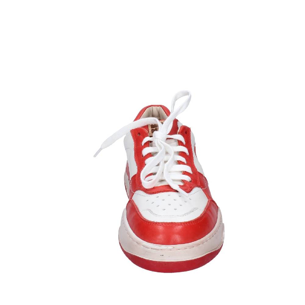scarpe donna MOMA sneakers bianco pelle rosa EY593 Online