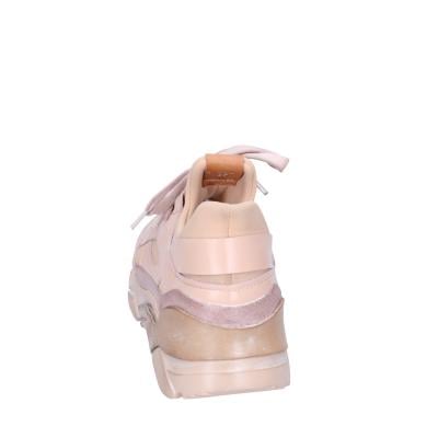 scarpe donna MOMA sneakers rosa pelle tessuto BK453 Saldi