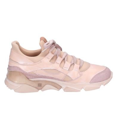 scarpe donna MOMA sneakers rosa pelle tessuto BK453 Saldi
