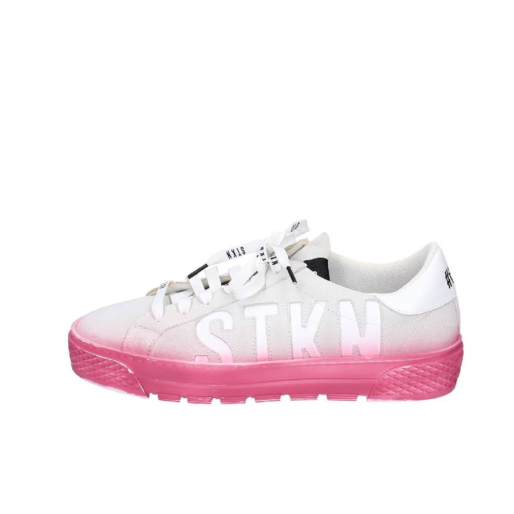 scarpe donna STKN sneakers grigio camoscio rosa EY134 Hotsell