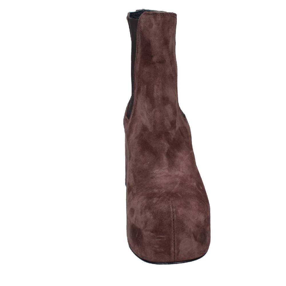 scarpe donna MOMA stivaletti marrone camoscio 87301C EY581 Vendita Economica