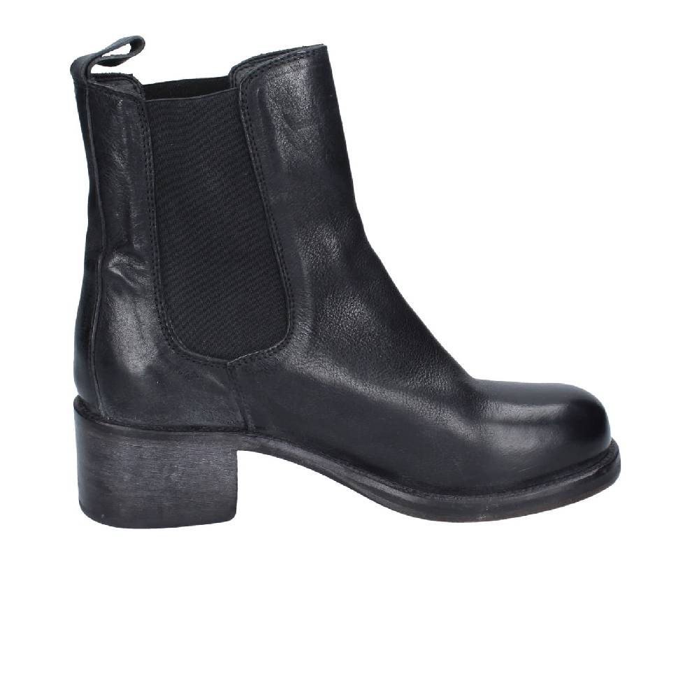 scarpe donna MOMA stivaletti nero pelle 72302C EY524 Saldi Di Fabbrica