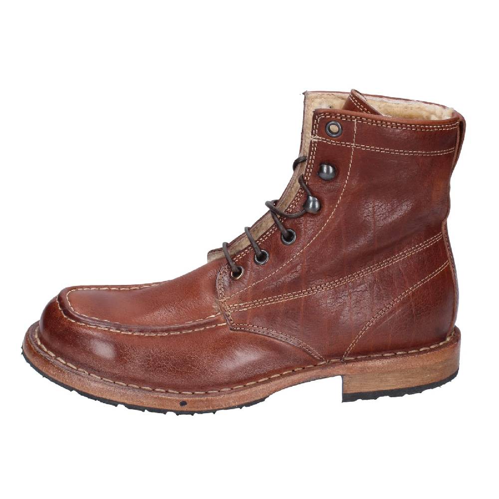 scarpe donna MOMA stivaletti marrone pelliccia 71305B EY537 Negozio