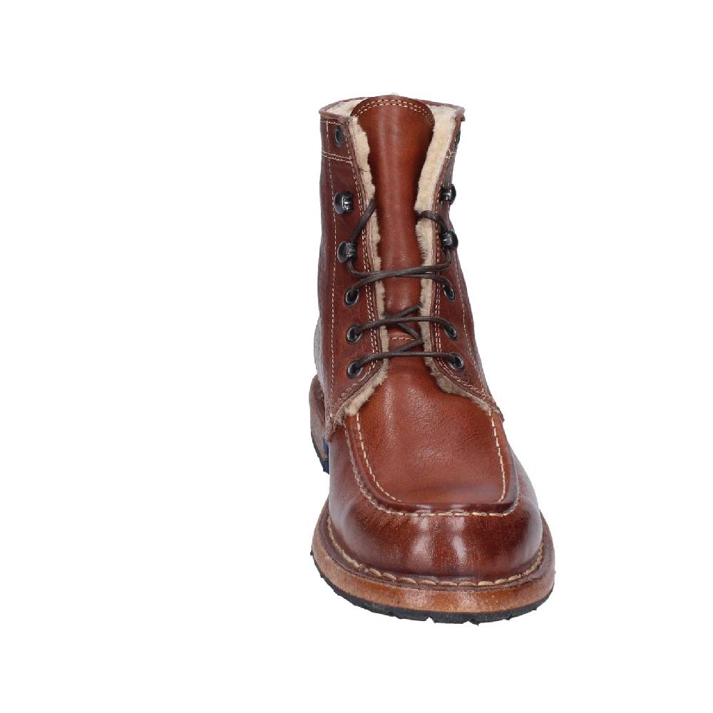 scarpe donna MOMA stivaletti marrone pelliccia 71305B EY537 Negozio