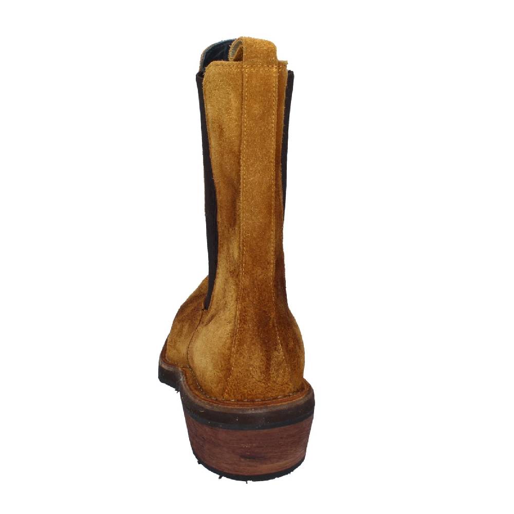 scarpe donna MOMA stivaletti marrone camoscio 75301C EY565 In Saldo