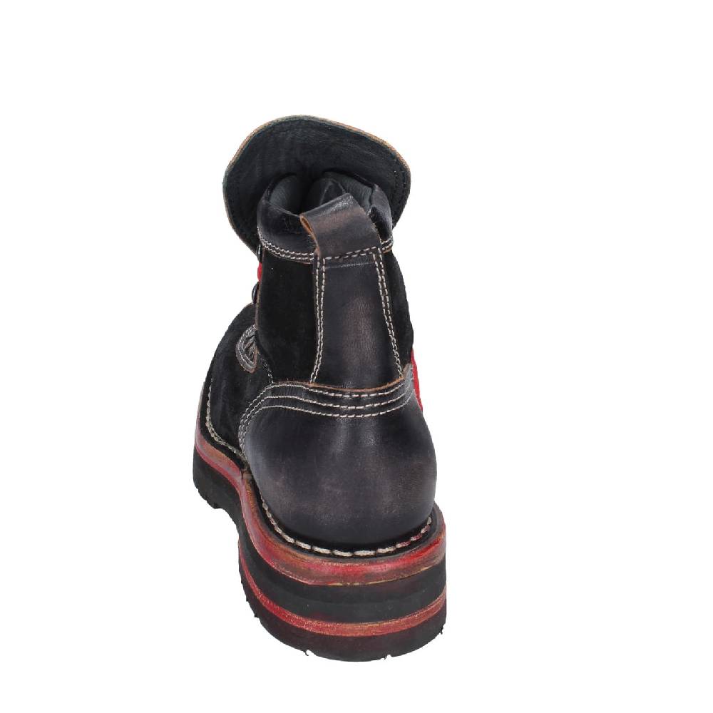 scarpe donna MOMA stivaletti nero pelle camoscio 81301B EY563 Nuova
