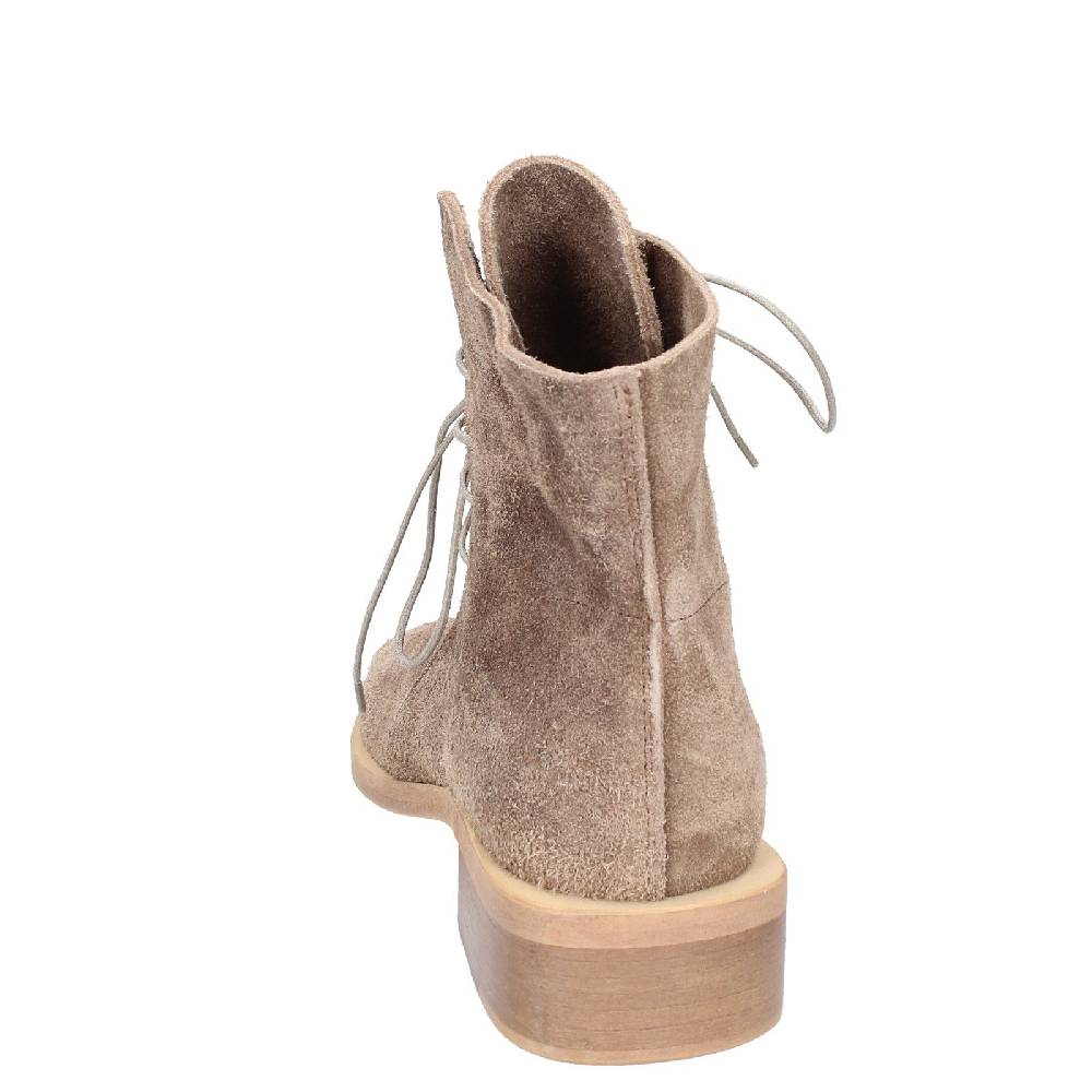 scarpe donna MOMA stivaletti marrone camoscio oro 35402I VINTAGE EX443 Moda