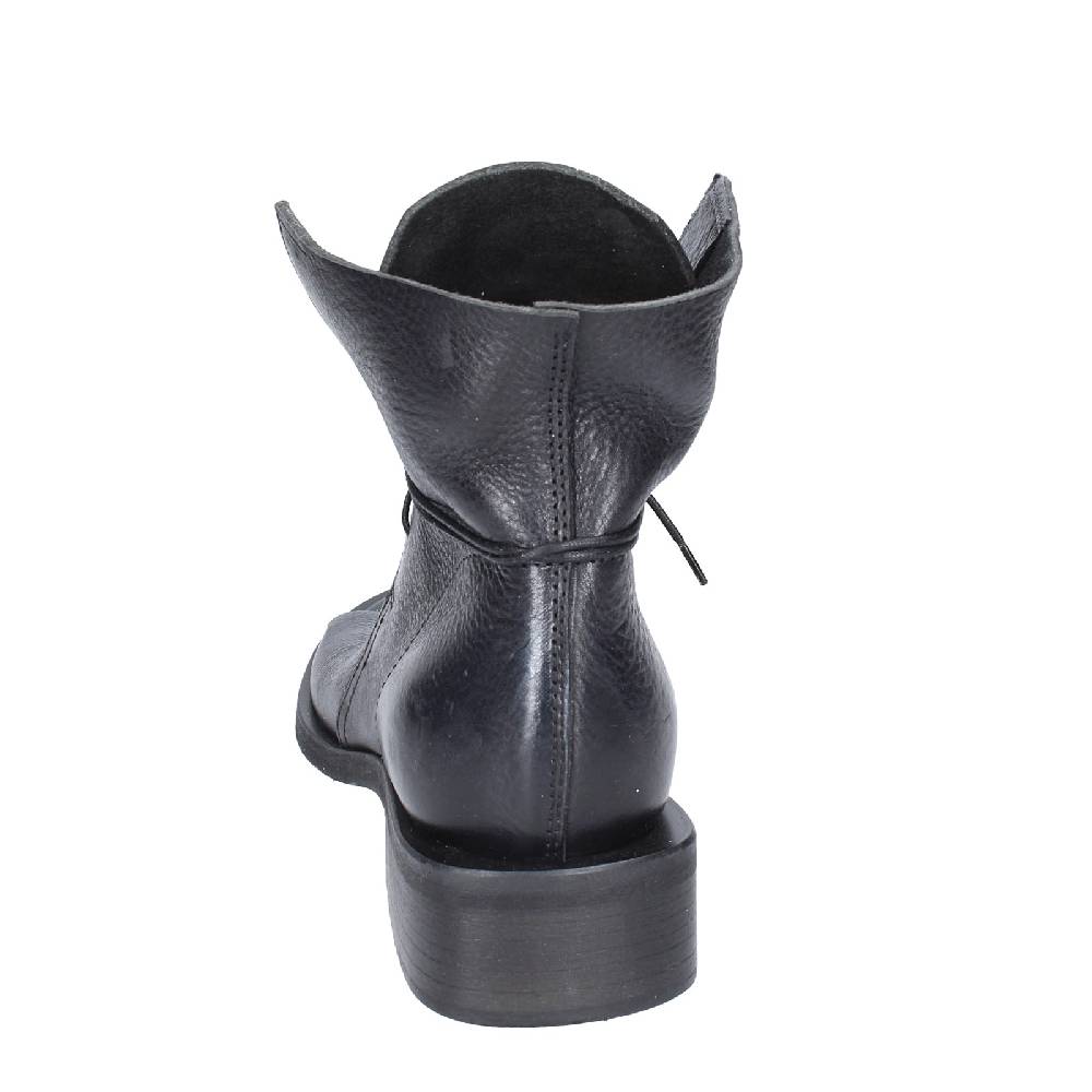 scarpe donna MOMA stivaletti nero pelle argento 35402I VINTAGE EX398 Ultimo giorno