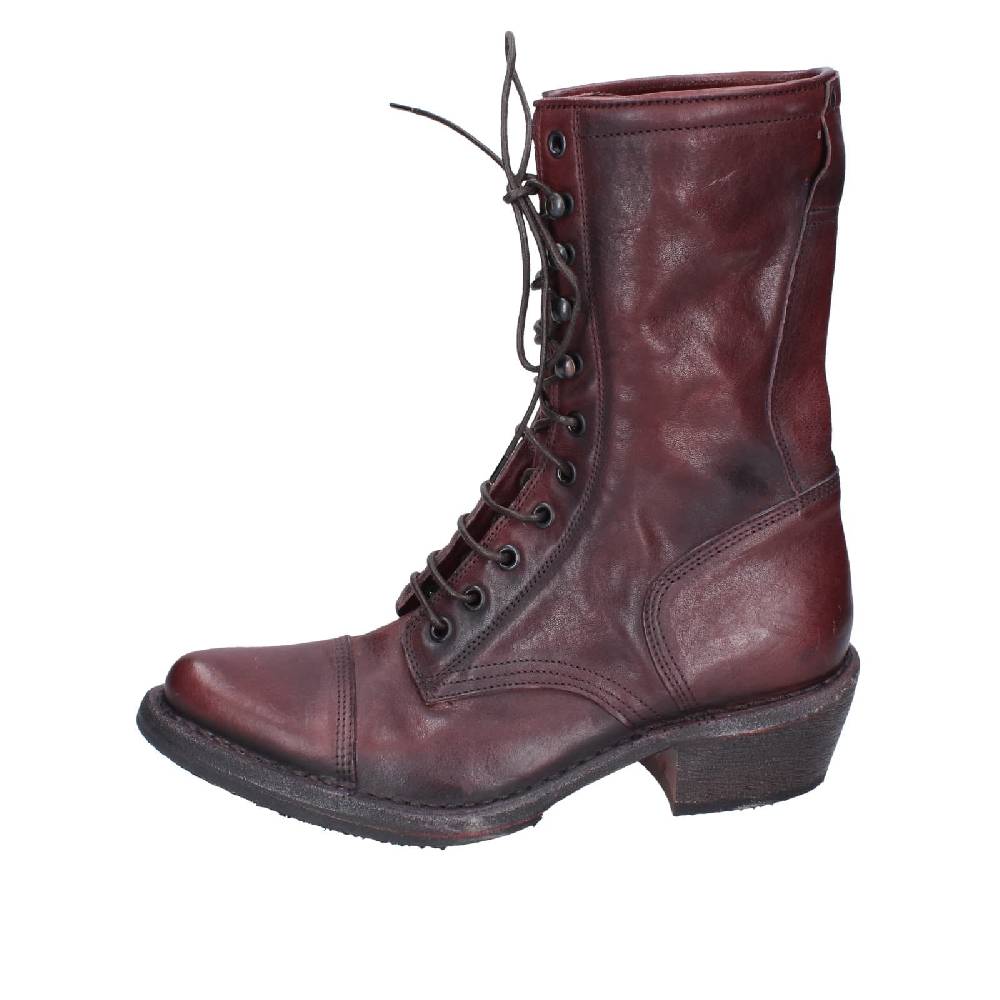 scarpe donna MOMA stivaletti bordeaux pelle 77301C EY564 Italy
