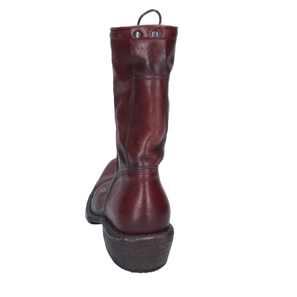 scarpe donna MOMA stivaletti bordeaux pelle 77301C EY564 Italy