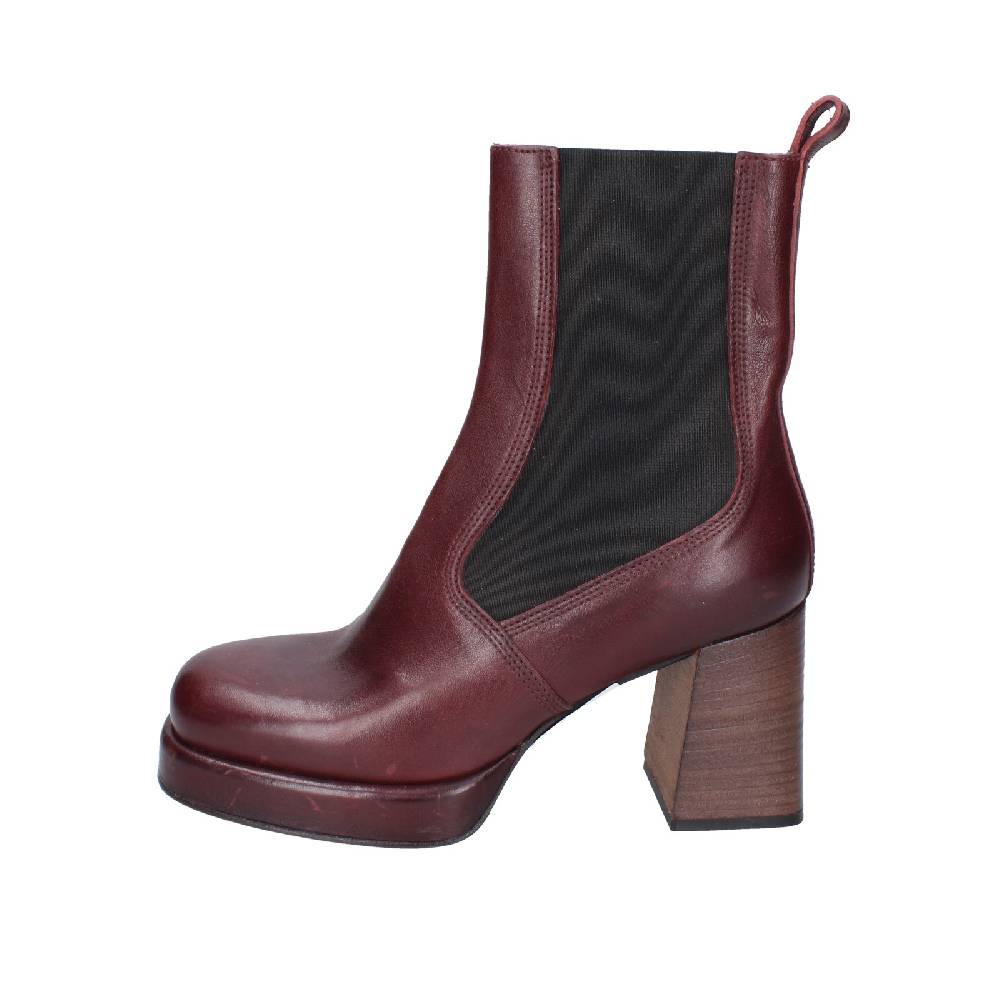 scarpe donna MOMA stivaletti bordeaux pelle 83302C EY586 Fino al 50% di sconto