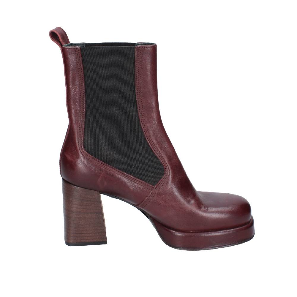 scarpe donna MOMA stivaletti bordeaux pelle 83302C EY586 Fino al 50% di sconto