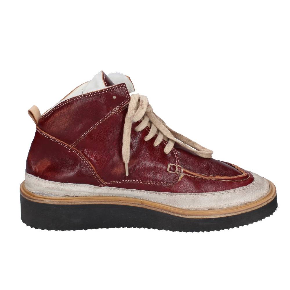 scarpe donna MOMA stivaletti bordeaux pelle camoscio EY579 Only for today