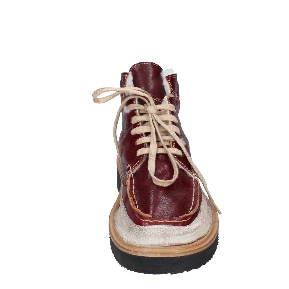 scarpe donna MOMA stivaletti bordeaux pelle camoscio EY579 Only for today