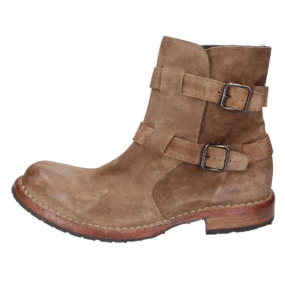scarpe donna MOMA stivaletti marrone camoscio 71303C EY570 Vendita