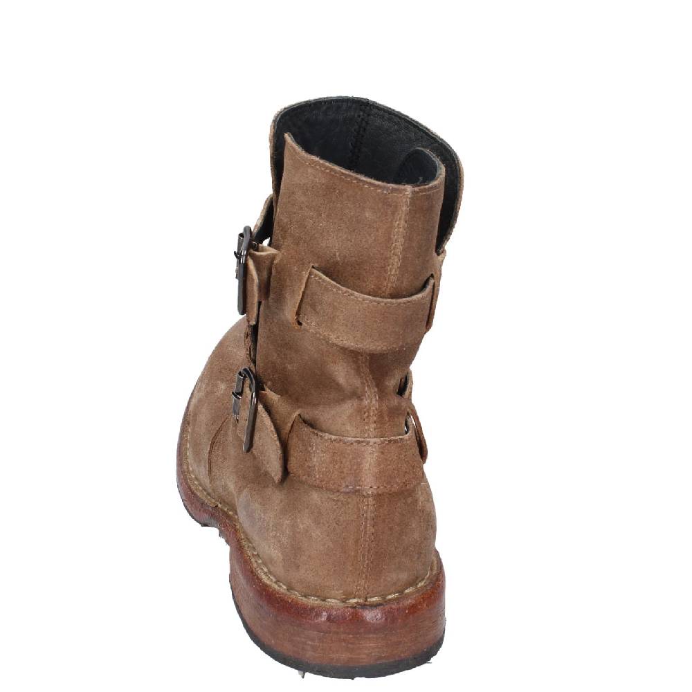 scarpe donna MOMA stivaletti marrone camoscio 71303C EY570 Vendita