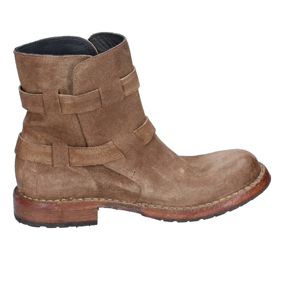 scarpe donna MOMA stivaletti marrone camoscio 71303C EY570 Vendita