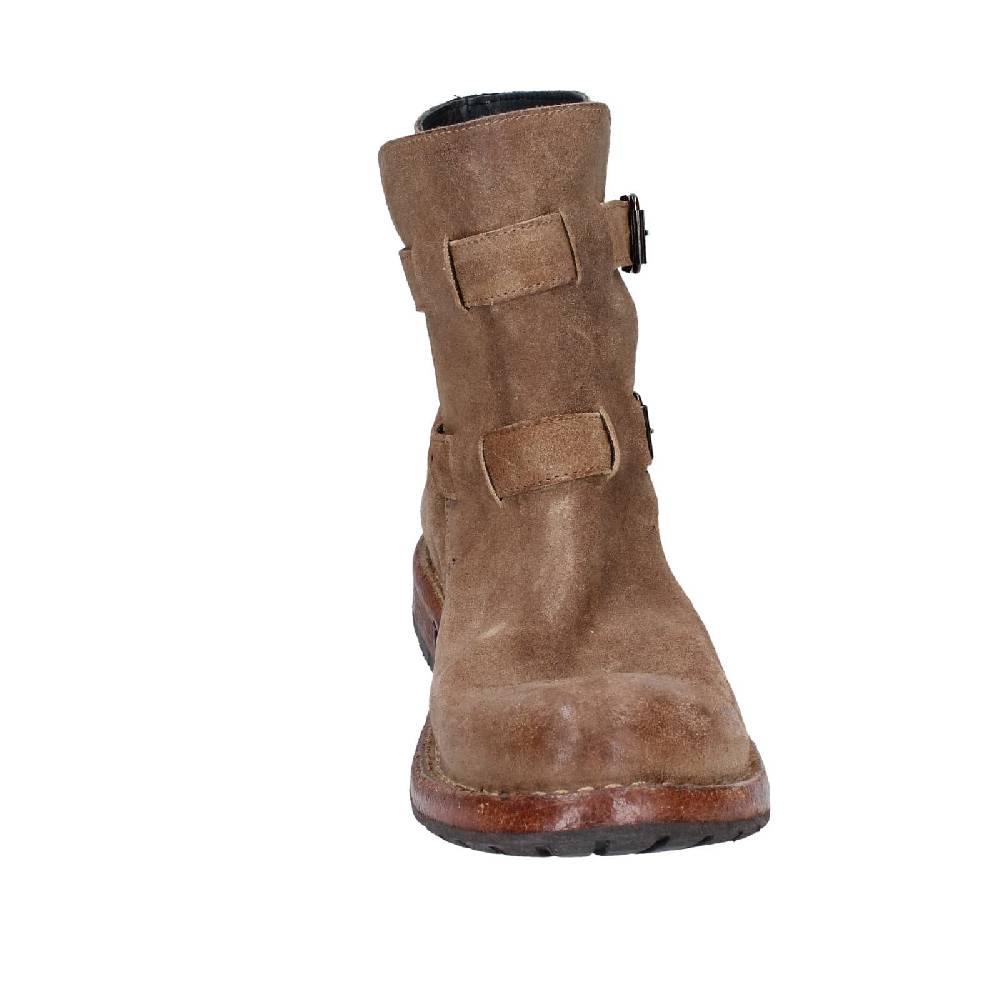 scarpe donna MOMA stivaletti marrone camoscio 71303C EY570 Vendita